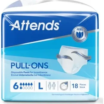 Kalhotky absorpční Attends Pull-Ons Plus 6 L 18ks