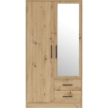 Šatní skříň SMART r | šatní skříň SRL3 + zrcadlo | 100 cm | artisan