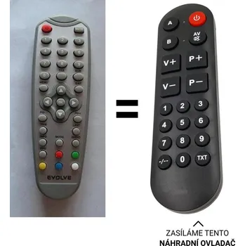 Dálkový ovladač Evolve DT0201 DT0202, DT0402,DT-0202, DT-0402-A náhradní dálkový ovladač pro seniory