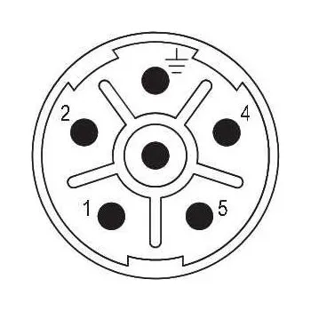 Elektrický konektor WEIDMÜLLER Konektro Weidmuller SAI-M23-SE-L-6 1170350000