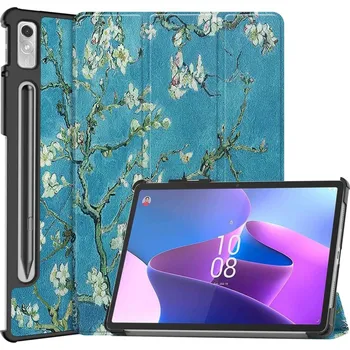 Příslušenství pro tablet Print chytré zavírací pouzdro na Lenovo Tab P11 Pro (2.Gen) - bílé květy