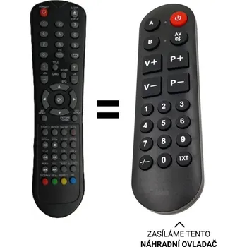 Technika LCD 15.6-600 DVD náhradní dálkový ovladač pro seniory