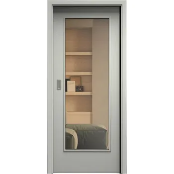 Interiérové dveře SAPELI ELEGANT KOMFORT M40 - CPL LAMINÁT - POSUVNÉ DVEŘE VČ. ZÁRUBNĚ - Šedá Průchozí šířka (cm): 70, Průchozí výška (cm): 210, Typ skla: Planibel bronz