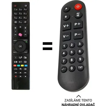Dálkový ovladač Technika 22-278-AW15 náhradní dálkový ovladač pro seniory
