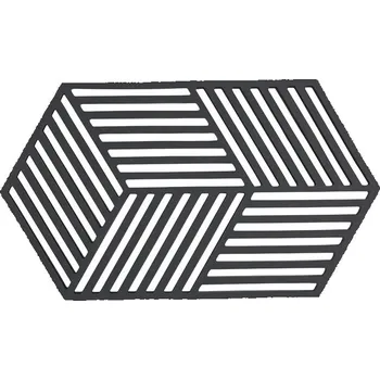 Zone Denmark Silikonová podložka pod horké Hexagon Black 24 cm