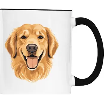 Hrnek malý barevný s potiskem Hlava retrívr