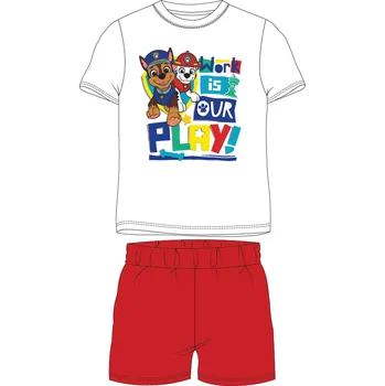 Chlapecké pyžamo Paw Patrol - Tlapková patrola -Licence Chlapecké pyžamo - Paw Patrol 5204651, bílá / červená Barva: Bílá, Velikost: 128