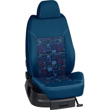 Potah sedadla Autopotahy Fiat DUCATO / od r.2016->, 6 Míst 3 dveře, KOMFORT > OR 0414 (OR 0414 / Modrý bok)