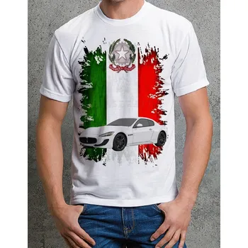 Pánské tričko tričko Maserati GranTurismo 116 (TRIČKO S OSOBNÍM AUTEM)