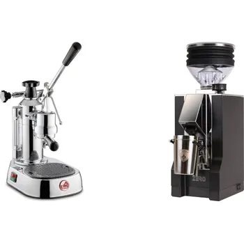 Kávovar La Pavoni Europiccola Lusso + Eureka Mignon Zero, CR black