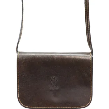 Kabelka Kožená crossbody kabelka Florence 43 tmavě hnědá