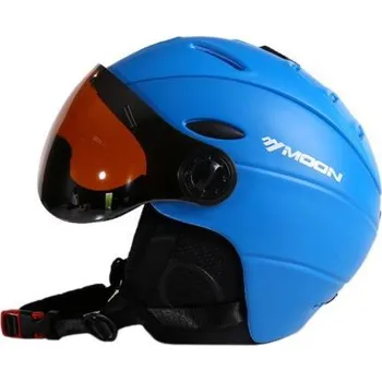 Lyžařská helma se štítem modrá L (59-61cm) 1 ks modrá