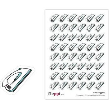 Diář Fleppi Samolepky - Žehlení bílé