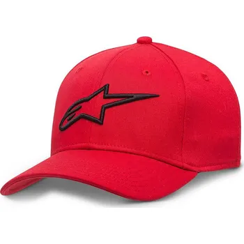 Módní doplněk kšiltovka AGELESS, ALPINESTARS (červená/černá) - S/M