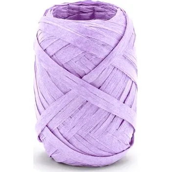 Stuha PartyDeco Rafia stuha světle fialová lila 5 mm x 10 m