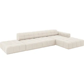 Pohovka Cosmopolitan Design Sametová rohová pohovka Chicago 341 cm, pravá