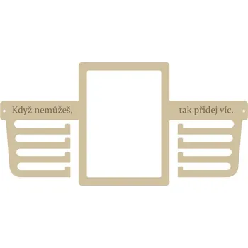 Věšák Věšák na medaile UNI s rámečkem na fotku II.