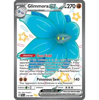 Sběratelská karetní hra Pokémon karta Glimmora ex 218/091 - Paldean Fates