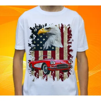 Pánské tričko tričko Chevrolet Corvette 1960 158