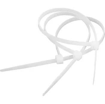 Stahovací páska Stahovací pásky bílé 4,8mm/25cm(100ks)