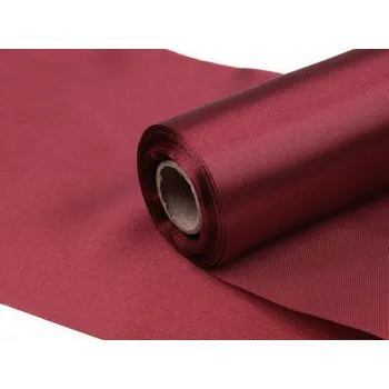 ubrus PartyDeco Satén 16 cm x 9 m burgundy - bordo úzká šerpa na slavnostní svatební stůl