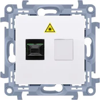 Elektrická zásuvka Optická zásuvka SC/APC Simon 10 modul bílá