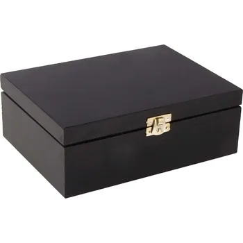 Dárková krabička Dřevěná krabička 22 x 16 cm černá