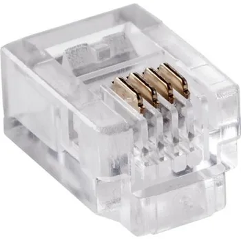 Síťový kabel Konektor telefonní 6P4C (RJ11) (100ks)