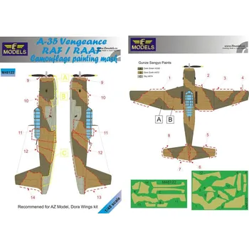 Plastikový model 1/48 Mask A-35 Vengeance RAF/RAAF Camouflage p.