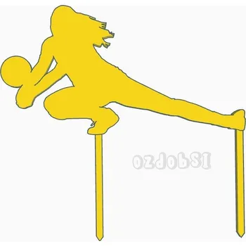 Volejbalistka 1 - dortový zápich - Světle zlatá