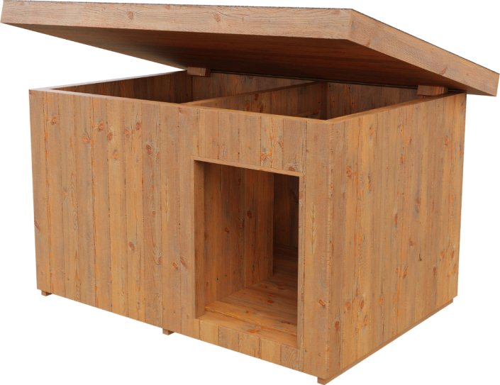 foto Bouda pro psa HTI Zateplená bouda pro psa s předsíní 90 x 150 x 105 cm 