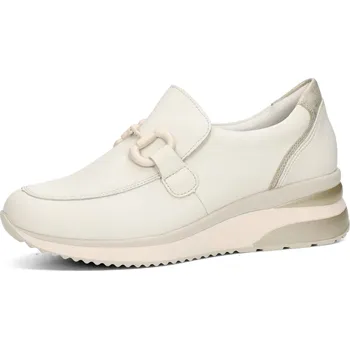 Dámské polobotky Remonte dámské kožené polobotky - bílé