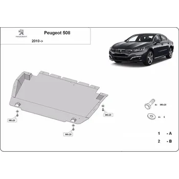 Kryt motoru Kryt pod motor PEUGEOT 508 SW Box Body/Kombi (8E_) - Plech - 8595698043832