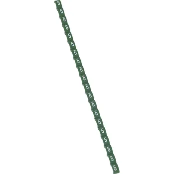 kabelová chránička LEGRAND Štítek DUPLIX 38405 "5" zelená 038405