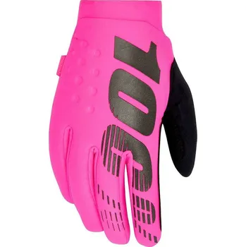 Moto rukavice rukavice BRISKER, 100% - USA (neon růžová) - XL