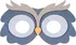 Karnevalová maska Godan Dětská filcová maska 18 x 11 cm sova