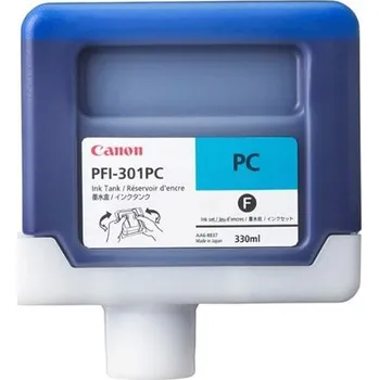Best2Buy cartridge Canon PFI-301PC, foto azurová (photo cyan), kompatibilní