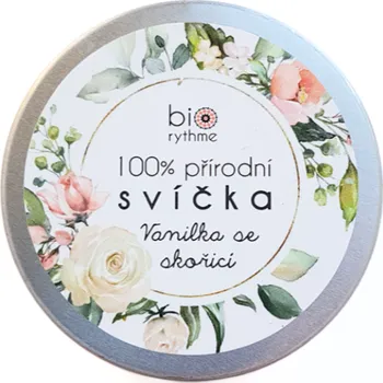 Svíčka Biorythme Přírodní svíčka Vanilka se skořicí 70 g