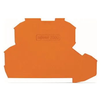 modulární přístroj a rozvaděč WAGO Bočnice 2000-2292 koncová 0,7mm, oranžová 2000-2292