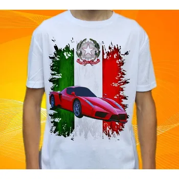 Pánské tričko tričko Ferrari Enzo 122 (tričko s osobním autem )