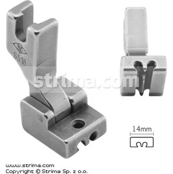 Příslušenství k šicímu stroji Texi Patka na skrytý zip pro šicí stroje S518