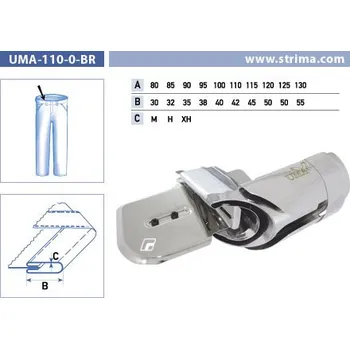Texi Lemovač pro všívání pásku pro šicí stroje UMA-110-O-BR 95/38 H