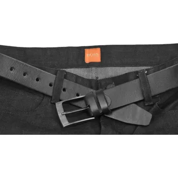 Módní doplněk Pánský černý kožený pásek 35-60 110 cm