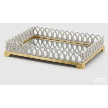 Dekorační podnos se zrcadlem, 8x40x30 cm