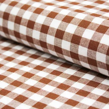 Galanterie Dekorační látka - Kanafas hnědý obšití okrajů a našití stužky 140