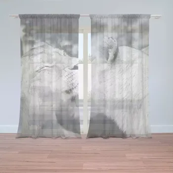 Záclona Záclony Lvice: 2 ks - 150x250 cm - Sablio