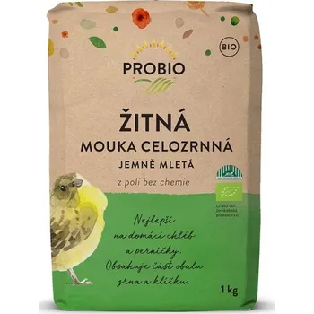 Mouka Mouka žitná celozrnná jemná BIO 1kg, Probio