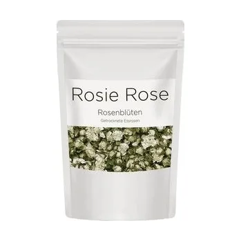 Jedlá dekorace na dort Sugar and Cakes ROSIE ROSE - SUŠENÉ KVĚTY RŮŽE BÍLÉ "VINTAGE WHITE" 50g