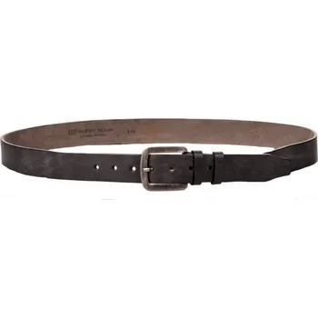 Módní doplněk Pánský kožený pásek 517-65 šedo černý 110 cm