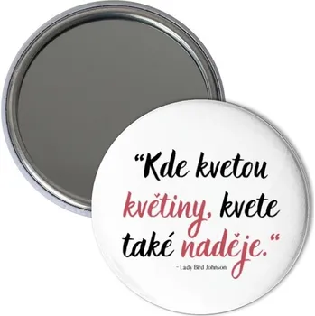 Zrcátko s potiskem Kde kvetou květiny